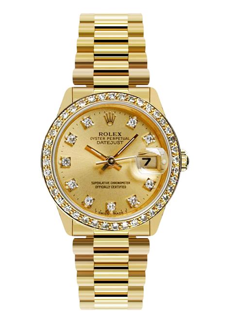 all gold women's rolex